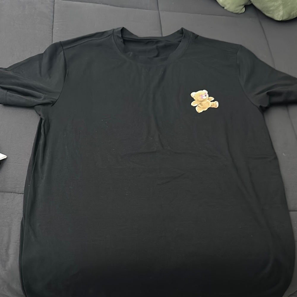 Black Short Sleeve Tee with Crew Neck
